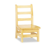 JONTI-CRAFT, INC. 5908JC2 KYDZ Ladderback Chair, 8" Seat Height, Natural Maple Seat/Back, Natural Maple Base, 2/Carton