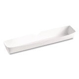 SOUTHERN CHAMPION TRAY SCT® 0711 Footlong Hot Dog Tray, 10.25 x 1.5 x 1.25, White, Paper, 500/Carton