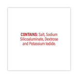DIAMOND CRYSTAL BRANDS 20900355 Iodized Salt Packet, 0.6 g Packet, 3,000/Carton