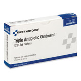 FIRST AID ONLY, INC. PhysiciansCare® by 12001 First Aid Kit Refill Triple Antibiotic Ointment, Packet, 12/Box