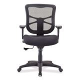 ALERA EL42BME10B Alera Elusion Series Mesh Mid-Back Swivel/Tilt Chair, Supports Up to 275 lb, 17.9" to 21.8" Seat Height, Black
