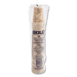 DART SOLO® 378MS Mistique Polycoated Hot Paper Cups, 8 oz, Brown, 50/Sleeve, 20 Sleeves/Carton
