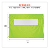 TENACIOUS HOLDINGS, INC. ergodyne® 12989 Shax 6092 Pop-Up Tent Sidewall with Mesh Window, Single Skin, 10 ft x 10 ft, Polyester, Lime