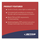 BETCO CORPORATION 1122900 Pink Lotion Skin Cleanser Refill, Clean Bouquet Scent, 1,000 mL, 6/Carton