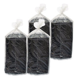 DART B24SB PresentaBowls Pro Black Square Bowls, 24 oz, 8.5 x 8.5 x 1.8, Plastic, 63/Bag, 4 Bags/Carton