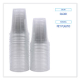 BOARDWALK PET16 Clear Plastic PET Cups, 16 oz, 50 Cups/Sleeve, 20 Sleeves/Carton