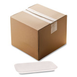PACTIV EVERGREEN CORPORATION 51P117S Supermarket Tray, #17S, 8.3 x 4.8 x 0.65, White, Foam, 1,000/Carton