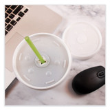 DART 32SL1 Lids for Foam Cups and Containers, Fits 32 oz/44 oz/60 oz Hot Cups, Plastic, Translucent, 1,000/Carton