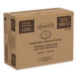 DART 32SL1 Lids for Foam Cups and Containers, Fits 32 oz/44 oz/60 oz Hot Cups, Plastic, Translucent, 1,000/Carton