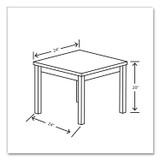 HON COMPANY 80192LKI1 80000 Series Laminate Occasional Corner Table, 24d x 24w x 20h, Kingswood Walnut