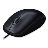 LOGITECH, INC. 910001439 B100 Optical USB Mouse, USB 2.0, Left/Right Hand Use, Black