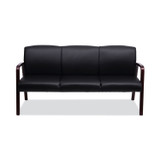 ALERA RL2319M Alera Reception Lounge WL Series 3-Seat Sofa, 65.13" x 26.13" x 33", Black