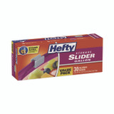 REYNOLDS FOOD PACKAGING Hefty® R88071CT Slider Stand and Fill Food Storage Bags, Gallon, 10.56" x 11", Clear, 30 Bags/Box, 9 Boxes/Carton