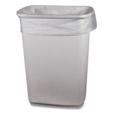 BOARDWALK 2845SJC Low-Density Waste Can Liners, 23 gal, 0.9 mil, 28" x 45", Clear, Perforated Roll, 25 Bags/Roll, 8 Rolls/Carton