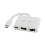 INNOVERA 50000 USB Type-C HDMI Multiport Adapter, HDMI/USB-C/USB 3.0, 0.65 ft, White
