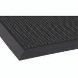 CROWN MATS & MATTING MASR42BK Mat-A-Dor Entrance Scraper Mat, Black Fingertip Textured Rubber Surface, 24" x 32"