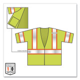 TENACIOUS HOLDINGS, INC. ergodyne® 22189 GloWear 8330Z Class 3 Two-Tone Zipper Vest, Polyester, 4X-Large/5X-Large, Lime