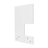 DEFLECTO CORPORATION PBCMA2331S Mounting Safety Barrier with Side Pass Thru, 23.75" x 31.75", Acrylic, Clear, 2/Carton