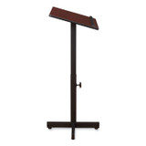 NATIONAL PUBLIC SEATING Oklahoma Sound® 70MY Portable Presentation Lectern Stand, 20 x 18.25 x 44, Mahogany