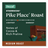 STARBUCKS COFFEE COMPANY 011111161CT Pike Place Decaf Coffee K-Cups, 96/Carton