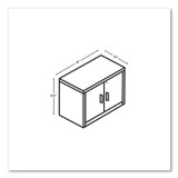 HON COMPANY 105291PINC 10500 Series Storage Cabinet with Doors, Two Shelves, 36" x 20" x 29.5", Pinnacle