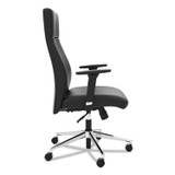 HON COMPANY VL108SB11 Define Executive High-Back Leather Chair, Supports 250 lb, 17" to 21" Seat Height, Black Seat/Back, Polished Chrome Base