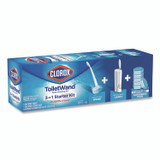 CLOROX SALES CO. 03191CT ToiletWand Disposable Toilet Cleaning System: Handle, Caddy and Refills, White, 6/Carton