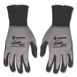 MCR SAFETY N96790S Ninja Nitrile Coating Nylon/Spandex Gloves, Small, Black/Gray, 12 Pairs