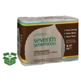 SEVENTH GENERATION 13737 Natural Unbleached 100% Recycled Paper Kitchen Towel Rolls, 2-Ply, 11 x 9, 120/Roll, 24 Rolls/Carton