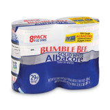 BUMBLE BEE FOODS, LLC 22000701 Solid White Albacore Tuna in Water, 5 oz Can, 8/Pack