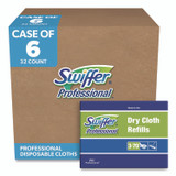 PROCTER & GAMBLE Swiffer® 33407CT Dry Refill Cloths, 10.63 x 8, White, 32/Box, 6 Boxes/Carton