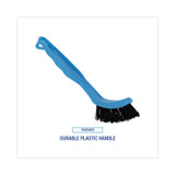 BOARDWALK 9008 Grout Brush, Black Nylon Bristles, 8.13" Blue Plastic Handle