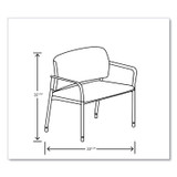 HON COMPANY SB50FESX39CB Accommodate Series Bariatric Chair with Arms, 33.5" x 21.5" x 32.5", Flint Seat, Flint Back, Charblack Legs