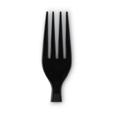 GEORGIA PACIFIC Dixie® FH53C7 Individually Wrapped Heavyweight Forks, Plastic, Black, 1,000/Carton