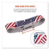 TENACIOUS HOLDINGS, INC. ergodyne® 12421 Chill-Its 6605 High-Performance Cotton Terry Cloth Sweatband, One Size Fits Most, Stars and Stripes