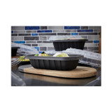 PACTIV EVERGREEN CORPORATION YCNB9X624000 EarthChoice Entree2Go Takeout Container, 24 oz, 8.66 x 5.75 x 1.97, Black, Plastic, 300/Carton