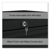 ALERA HLF3029BL Lateral File, 2 Legal/Letter-Size File Drawers, Black, 30" x 18.63" x 28"