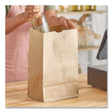 ROSS & WALLACE PAPER PRODUCTS, INC. GK20S-500 Grocery Paper Bags, 20# Squat Size, 40# Basis Weight, 8.13" x 5.88" x 12.5", Kraft, 500/Bundle