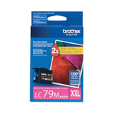 BROTHER INTL. CORP. LC79M LC79M Innobella Super High-Yield Ink, 1,200 Page-Yield, Magenta