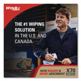 KIMBERLY-CLARK PROFESSIONAL WypAll® 41455 X70 Cloths, POP-UP Box, 9.13 x 16.8, White, 96/Box, 10 Boxes/Carton