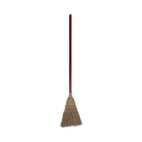 BOARDWALK 951TEA Corn Fiber Lobby/Toy Broom, Corn Fiber Bristles, 39" Overall Length, Red