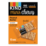 KIND LLC 27895 Minis Chewy, Peanut Butter, 0.81 oz 10/Pack