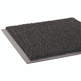 CROWN MATS & MATTING CS-0035GY Cross-Over Wiper/Scraper Mat, Rectangular, Gray Carpeted Surface, 36" x 60"