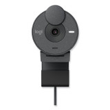 LOGITECH, INC. 960001414 Brio 305 Business Webcam, 1920 pixels x 1080 pixels, 2 Mpixels, Graphite
