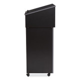 NATIONAL PUBLIC SEATING Oklahoma Sound® 22112BK Tabletop Lectern and AV Cart/Lectern Base, 23.75 x 19.87 x 47.5, Black