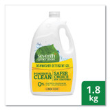 SEVENTH GENERATION 22831CT Natural Automatic Dishwasher Gel, Lemon, Jumbo 70 oz Bottle, 6/Carton