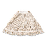 RUBBERMAID COMMERCIAL PROD. D213 WHI Super Stitch Blend Mop Head, Cotton/Synthetic, Large, White, 6/Carton