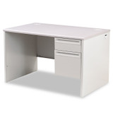 HON COMPANY 38251G2Q 38000 Series Right Pedestal Desk, 48" x 30" x 29.5", Light Gray