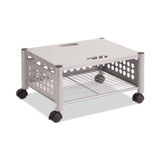 VERTIFLEX PRODUCTS VF52005 Underdesk Machine Stand, Metal, 2 Shelves, 90 lb Capacity, 21.5" x 17.88" x 11.5", Matte Gray