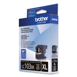 BROTHER INTL. CORP. LC103BK LC103BK Innobella High-Yield Ink, 600 Page-Yield, Black